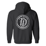 TD seal checkered black zip up hoodie back Tim Duggar